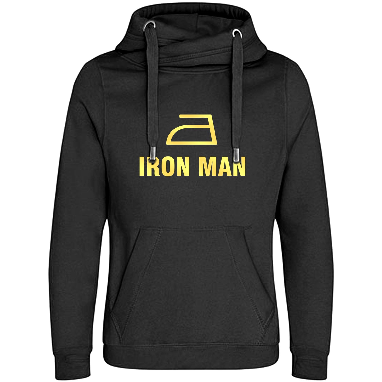 Cross Neck Hoodie/ Pulli / Motiv: IRON MAN