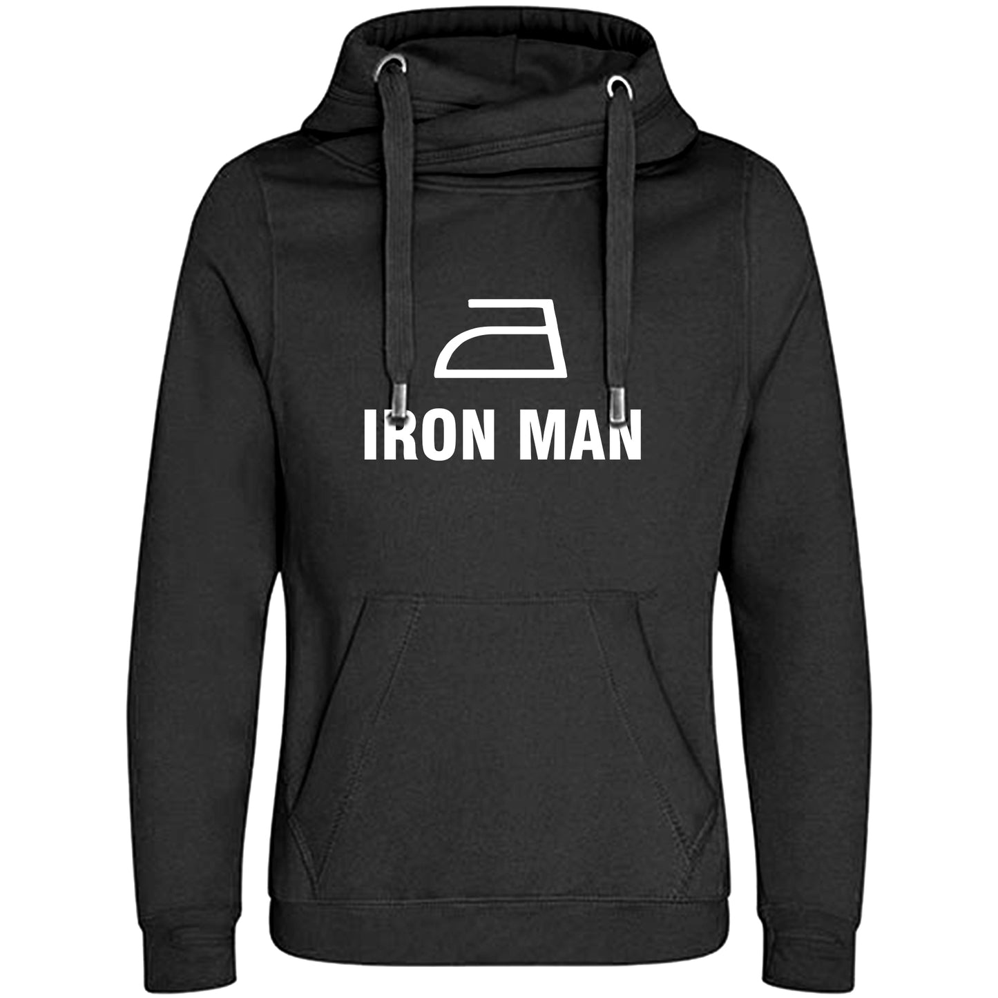 Cross Neck Hoodie/ Pulli / Motiv: IRON MAN