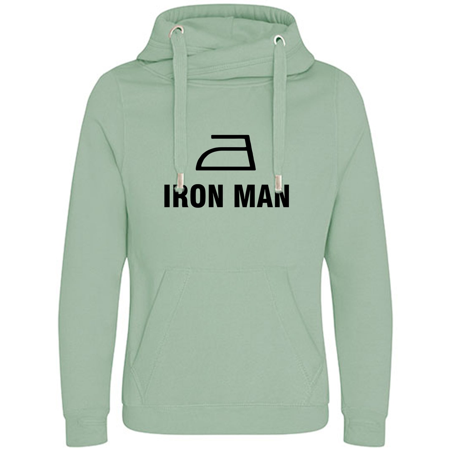 Cross Neck Hoodie/ Pulli / Motiv: IRON MAN