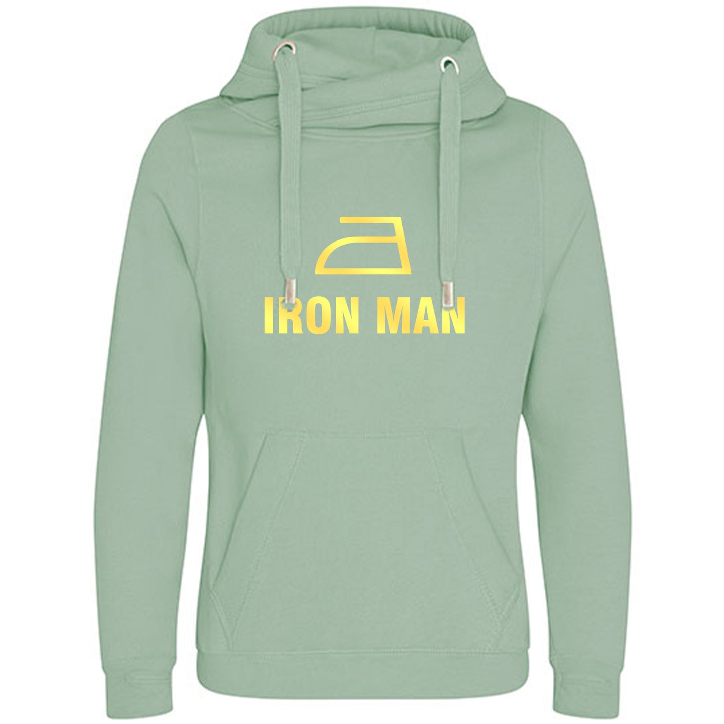 Cross Neck Hoodie/ Pulli / Motiv: IRON MAN