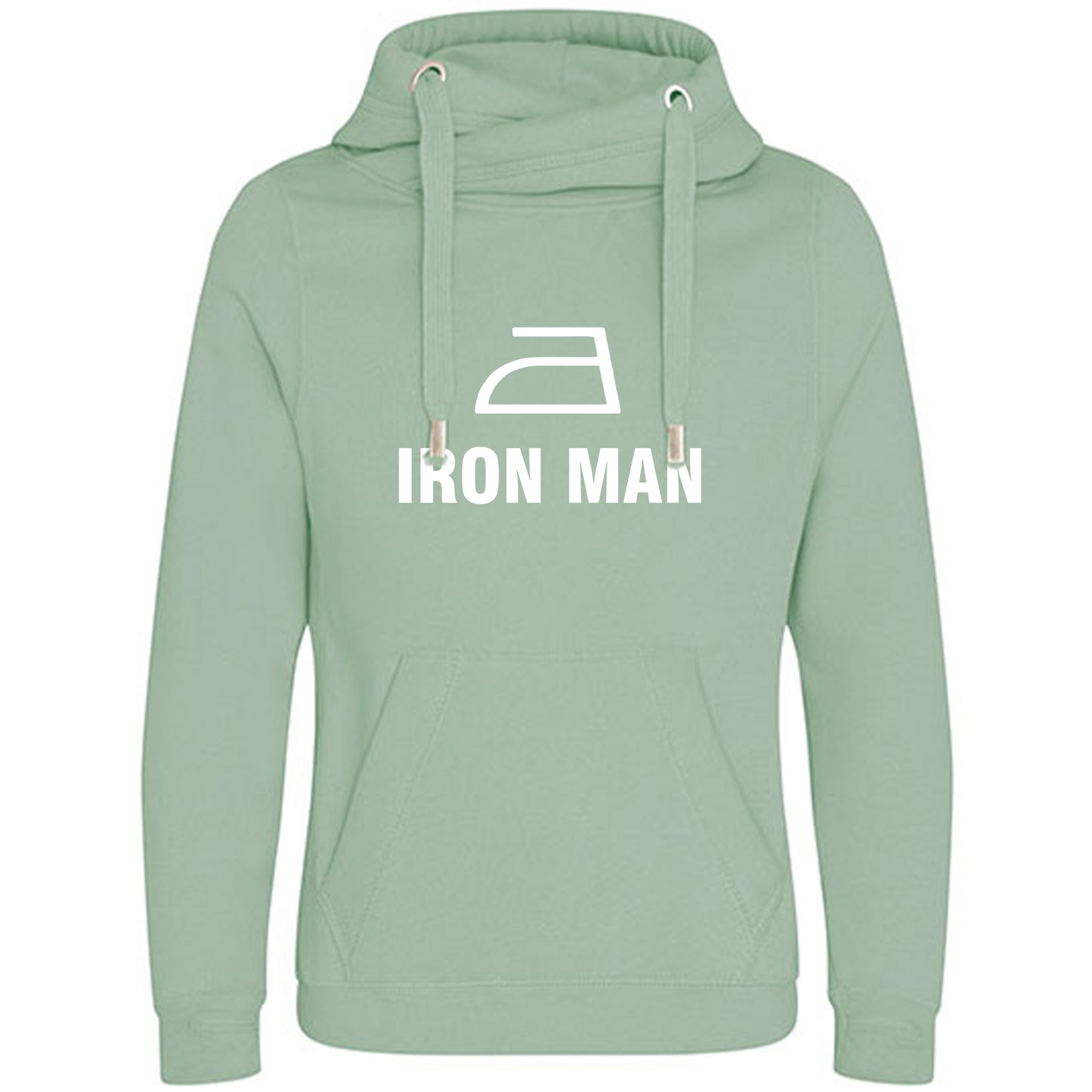 Cross Neck Hoodie/ Pulli / Motiv: IRON MAN