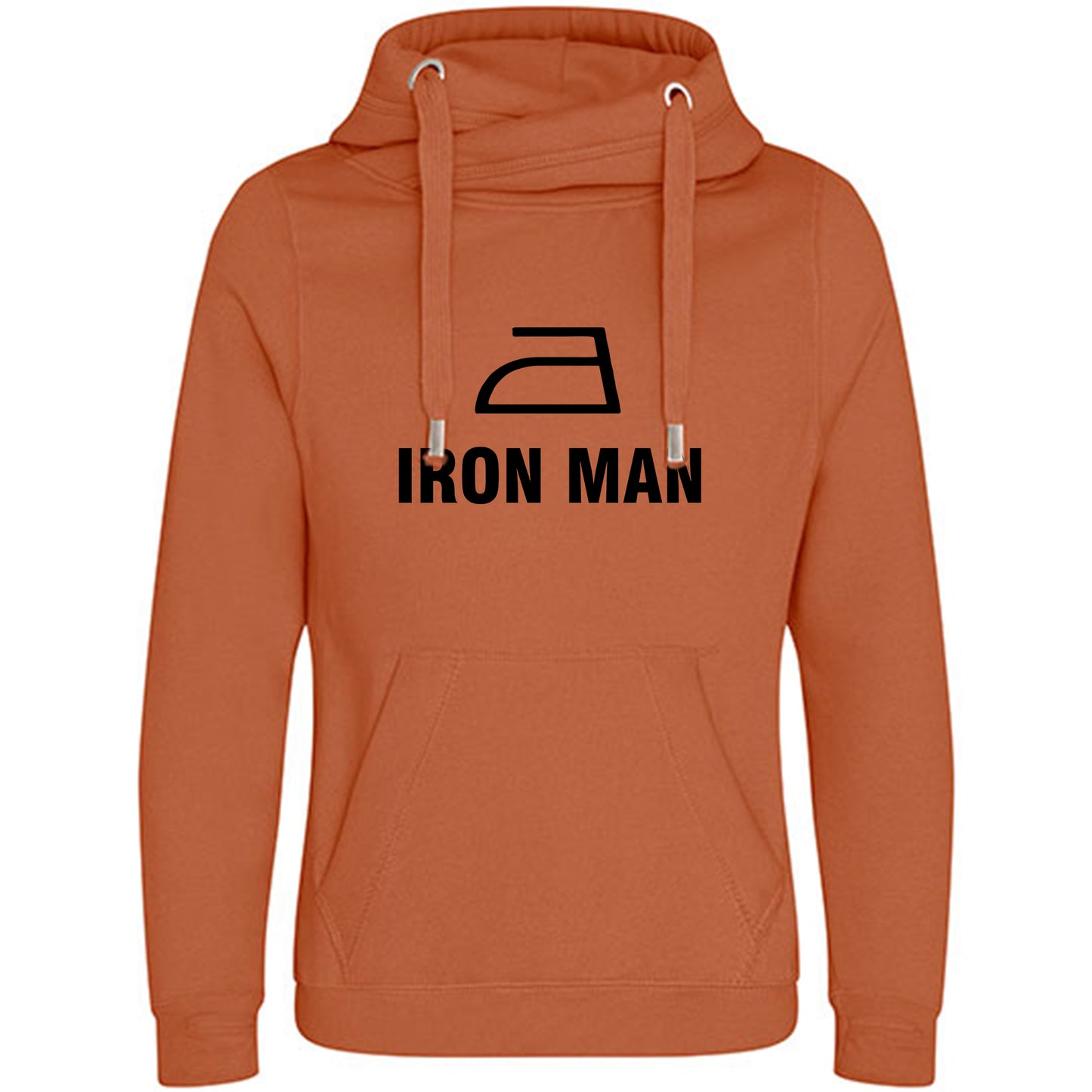 Cross Neck Hoodie/ Pulli / Motiv: IRON MAN