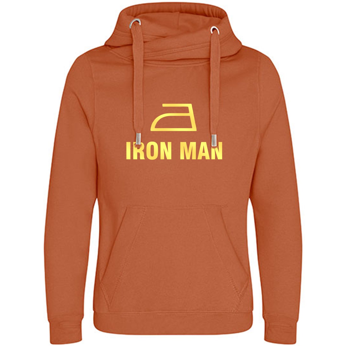 Cross Neck Hoodie/ Pulli / Motiv: IRON MAN