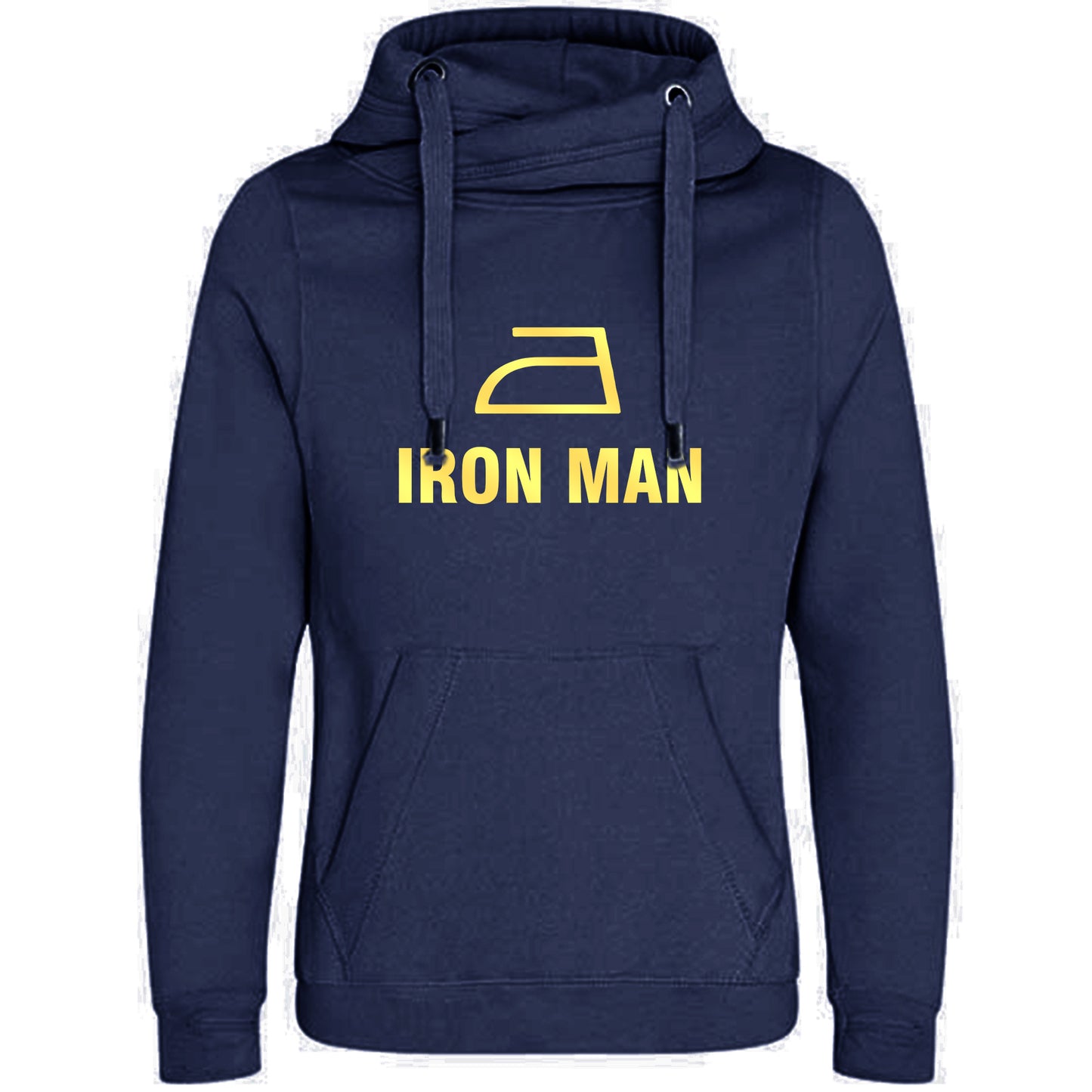 Cross Neck Hoodie/ Pulli / Motiv: IRON MAN