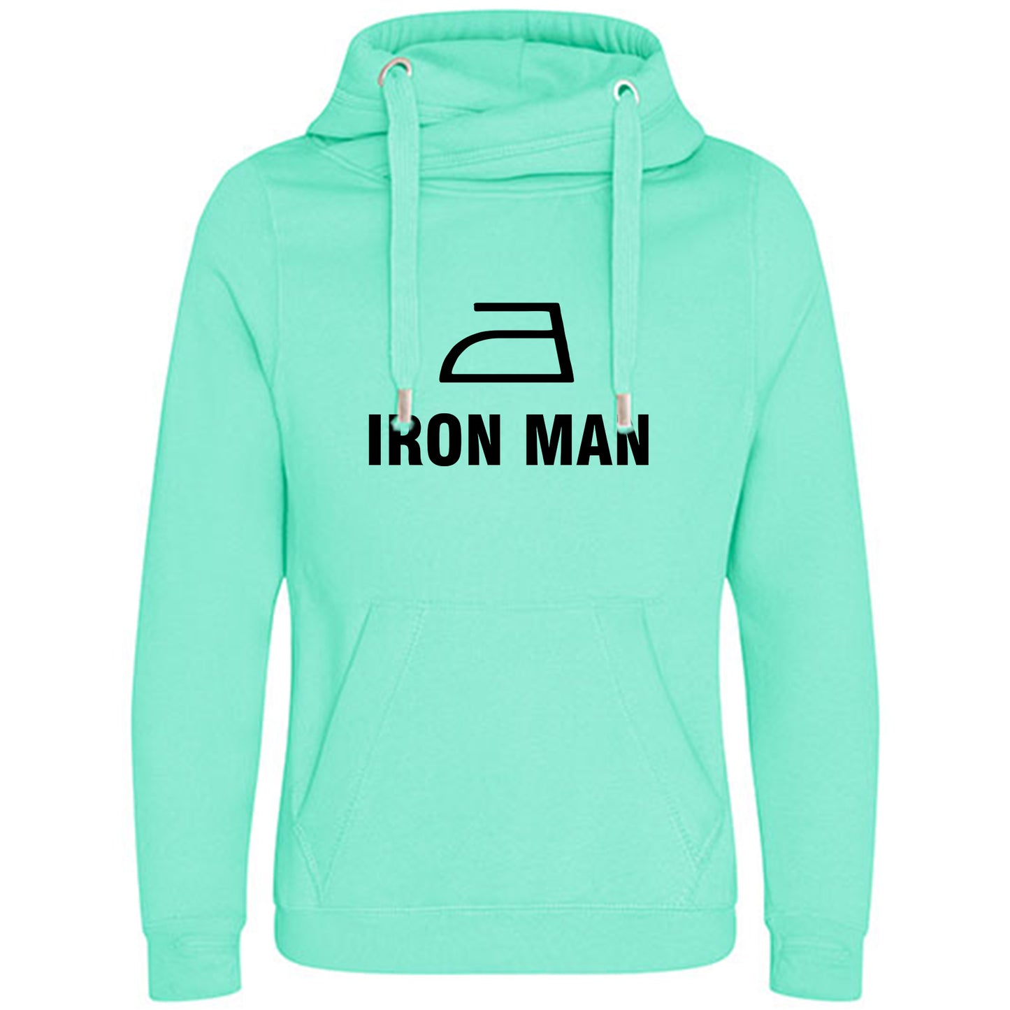 Cross Neck Hoodie/ Pulli / Motiv: IRON MAN