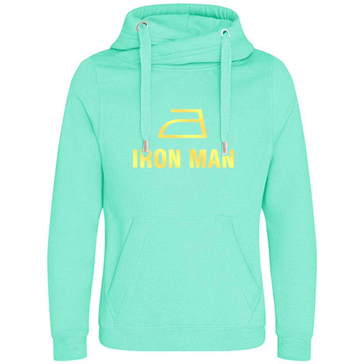 Cross Neck Hoodie/ Pulli / Motiv: IRON MAN