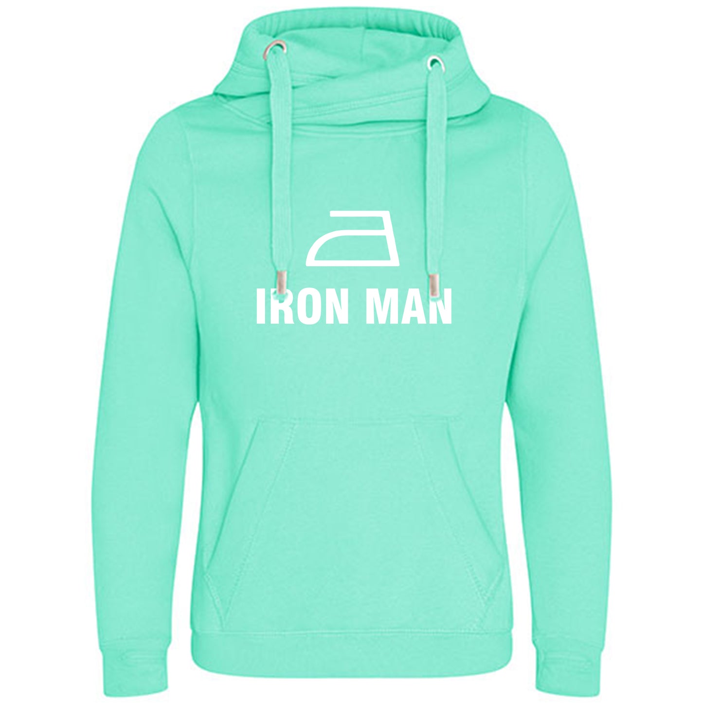 Cross Neck Hoodie/ Pulli / Motiv: IRON MAN