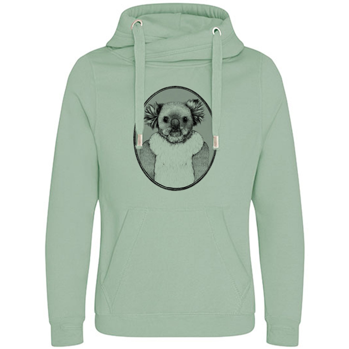 Cross Neck Hoodie/ Pulli / Motiv: Koala