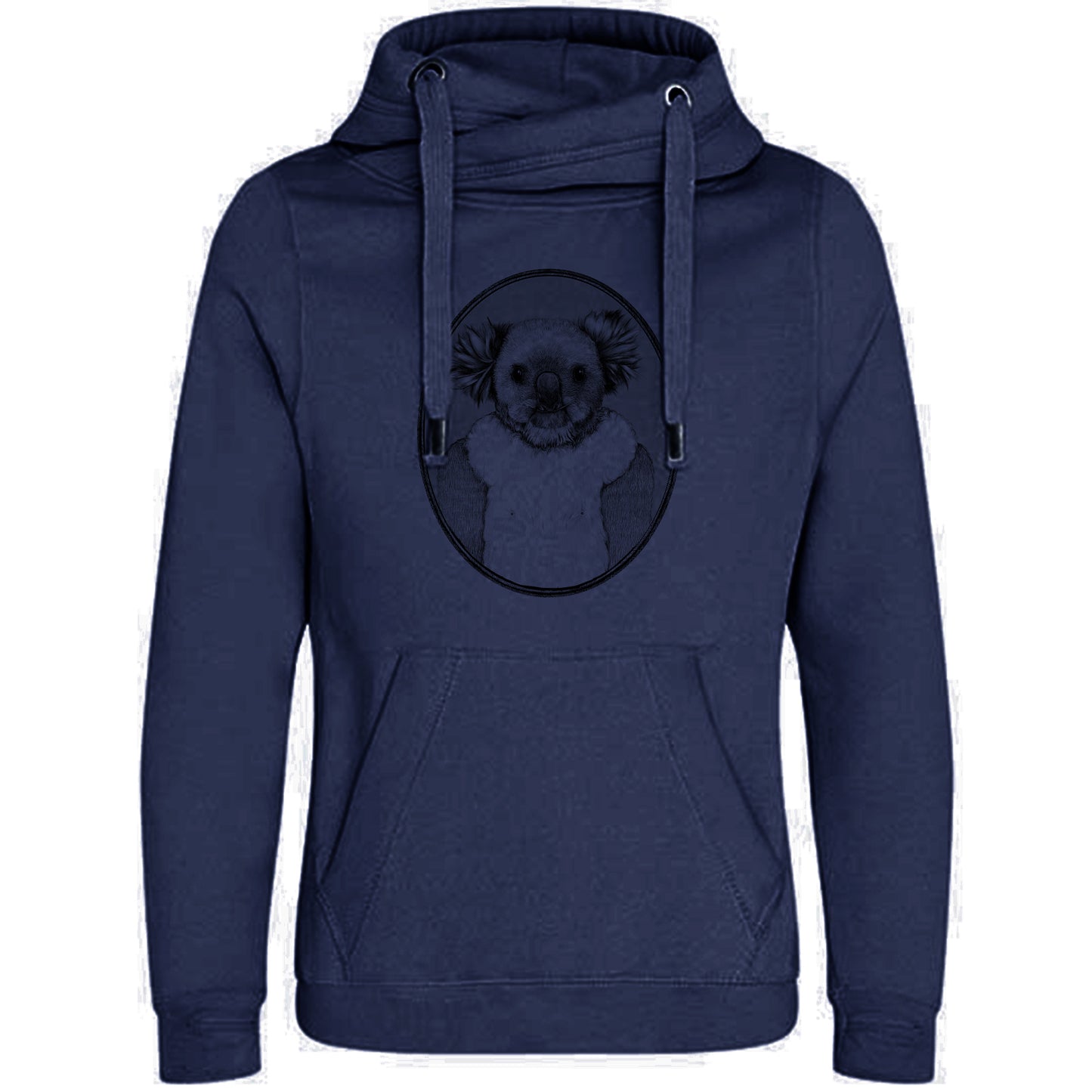 Cross Neck Hoodie/ Pulli / Motiv: Koala