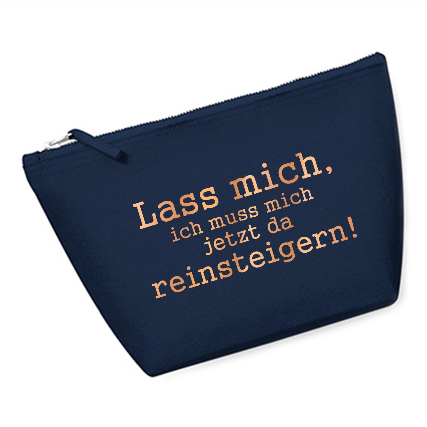 Cosmetic bag (M) 'Fuchs origami' cotton canvas