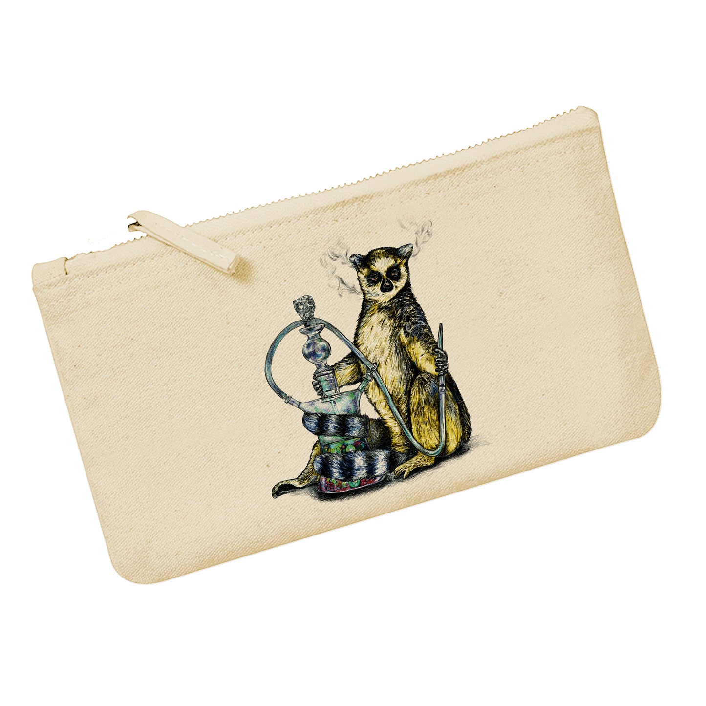 Lemur pencil case with hookah