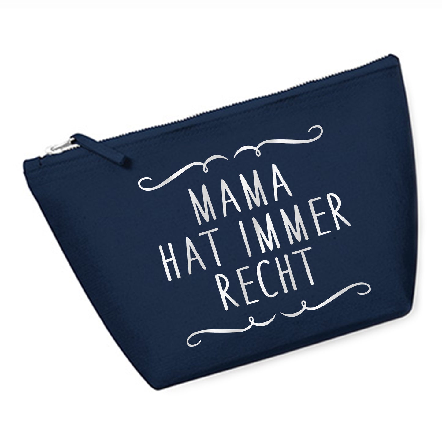 Cosmetic bag (M) 'Fuchs origami' cotton canvas