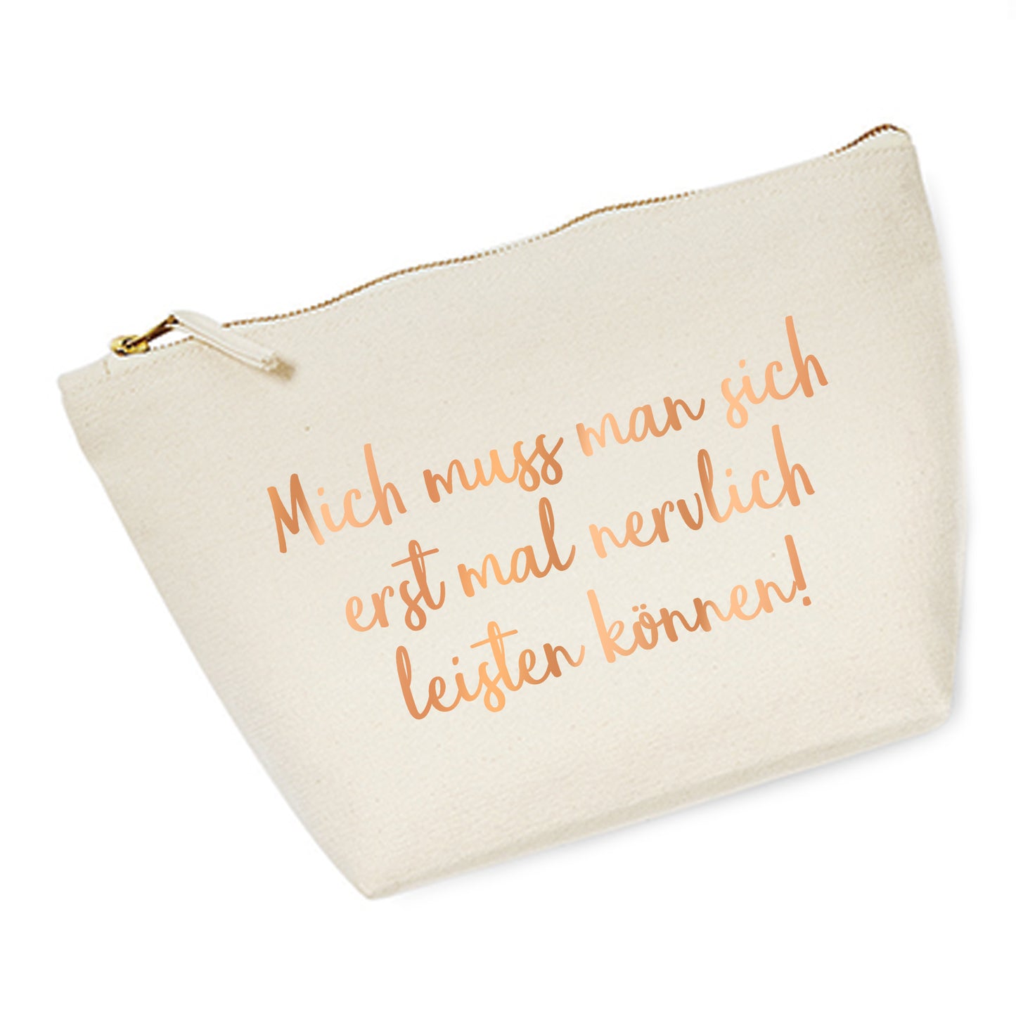 Cosmetic bag (M) 'Fuchs origami' cotton canvas