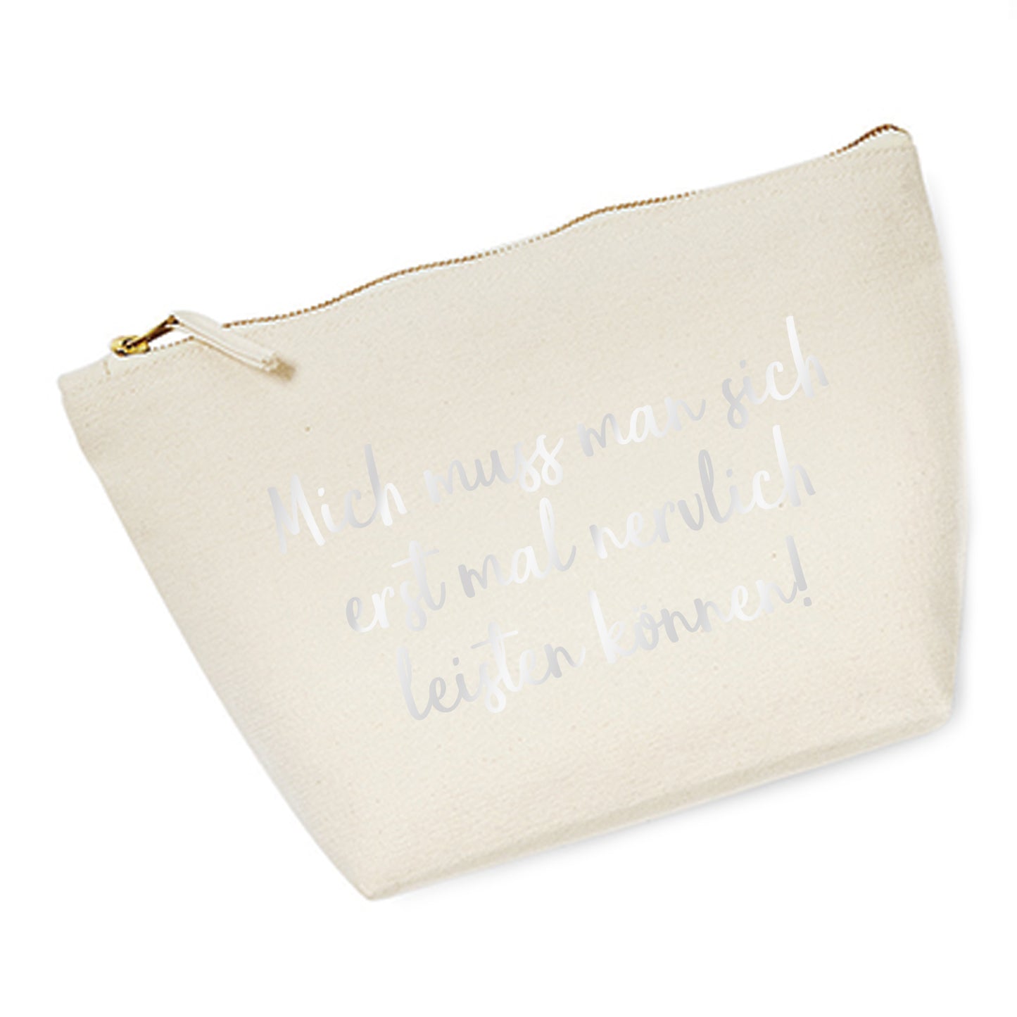 Cosmetic bag (M) 'Fuchs origami' cotton canvas