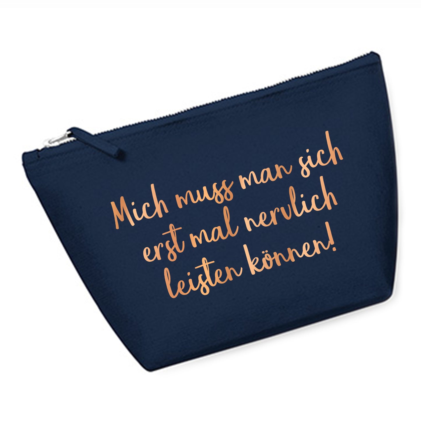 Cosmetic bag (M) 'Fuchs origami' cotton canvas