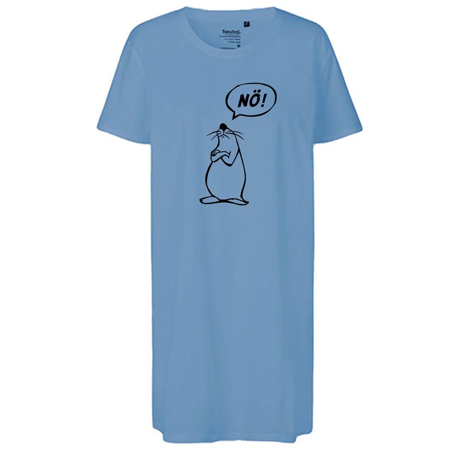 Ladies´ Long Length T-Shirt | 'Nö- Comicfigur' | Bio-BW
