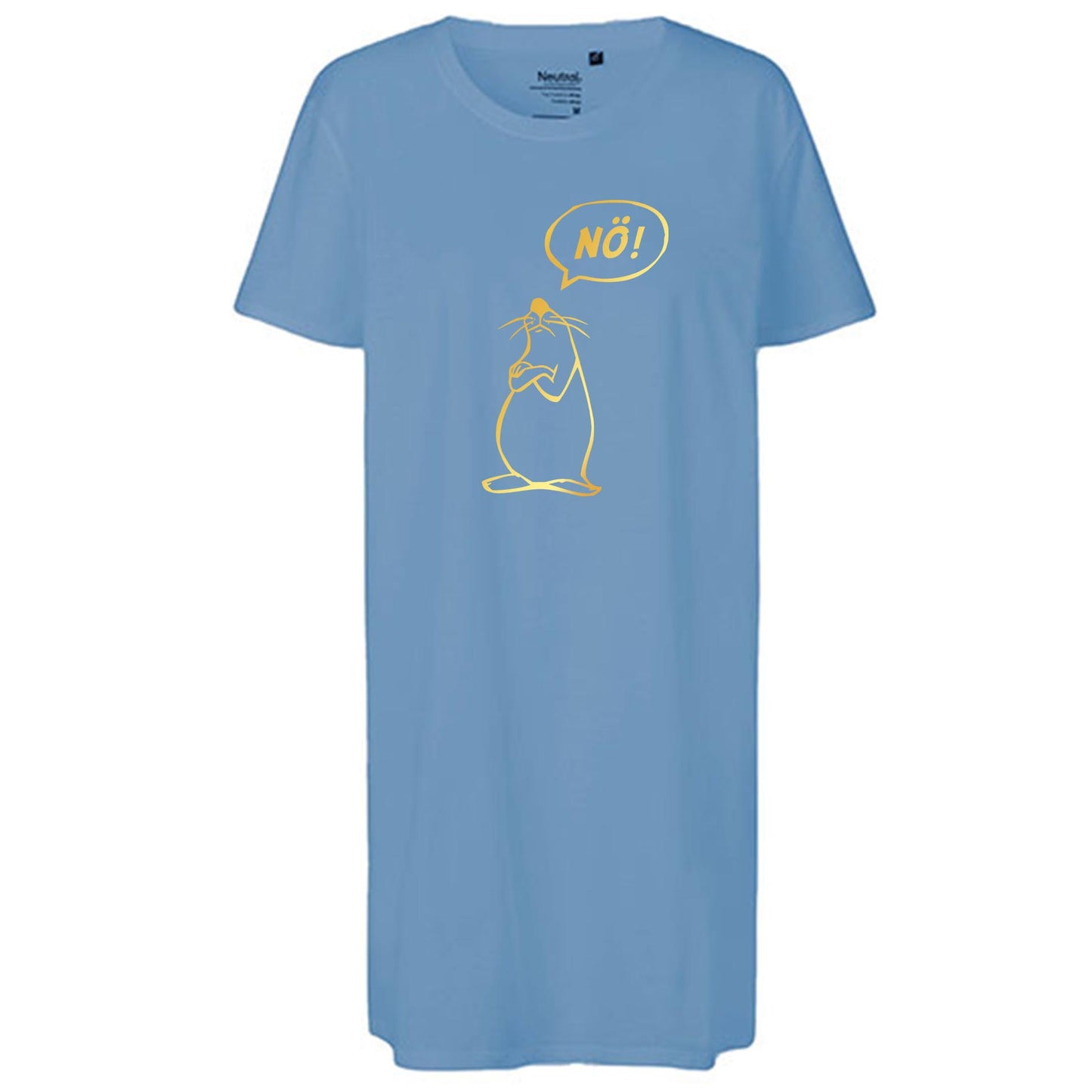 Ladies´ Long Length T-Shirt | 'Nö- Comicfigur' | Bio-BW