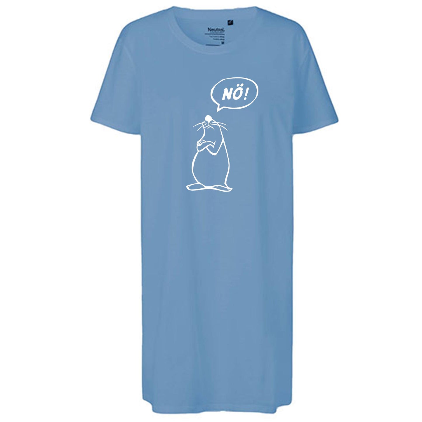 Ladies´ Long Length T-Shirt | 'Nö- Comicfigur' | Bio-BW
