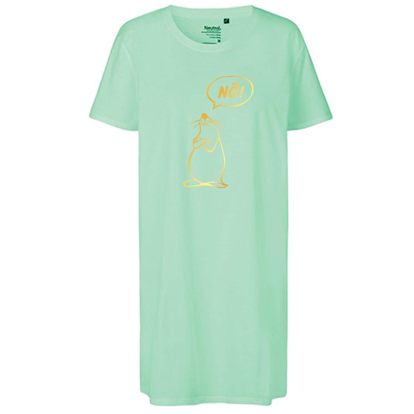 Ladies´ Long Length T-Shirt | 'Nö- Comicfigur' | Bio-BW
