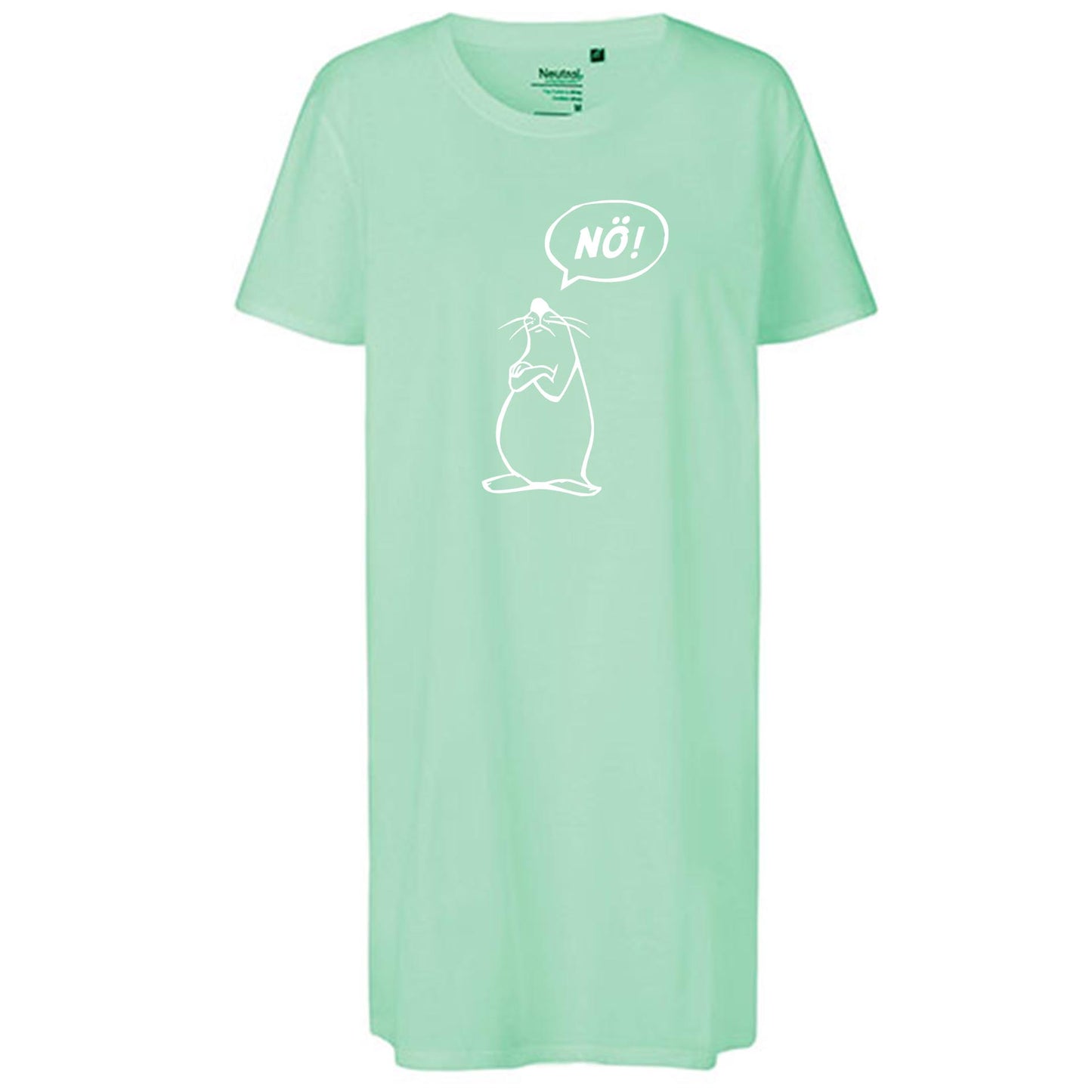 Ladies´ Long Length T-Shirt | 'Nö- Comicfigur' | Bio-BW
