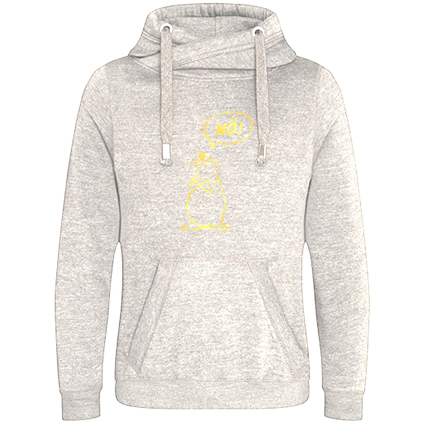 Cross Neck Hoodie/ Pulli / Motiv: Nö-Comicfigur