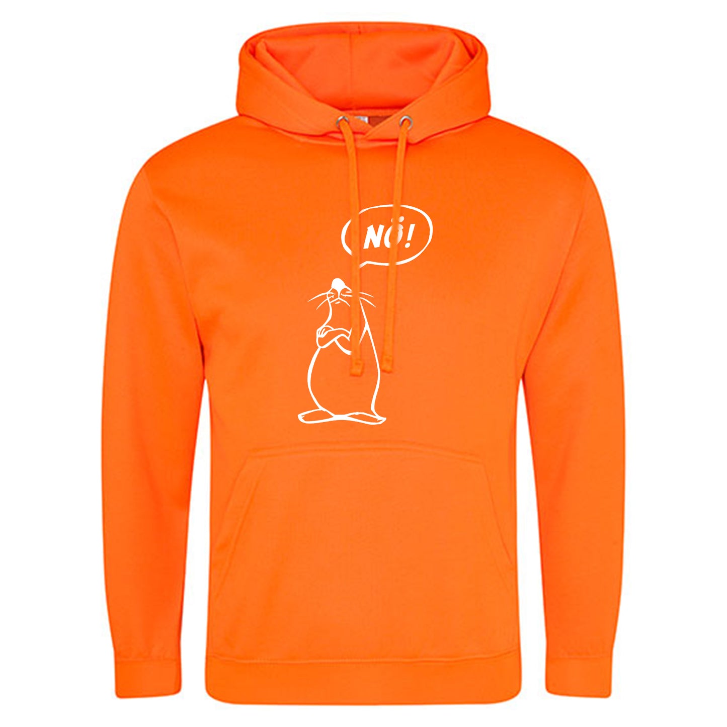 Electric Hoodie / Neon Kapuzenpulli / Motiv: Nö - Comicfigur