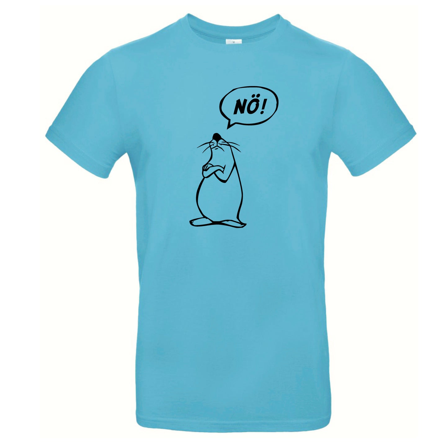 FairWear men's t-shirt 'Nö - comic figure' cotton