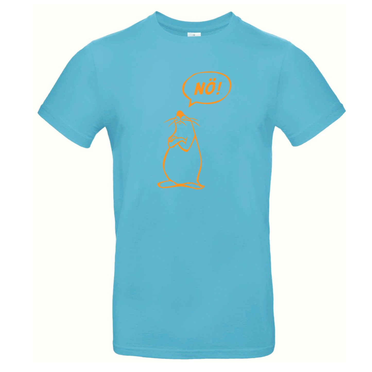 FairWear men's t-shirt 'Nö - comic figure' cotton