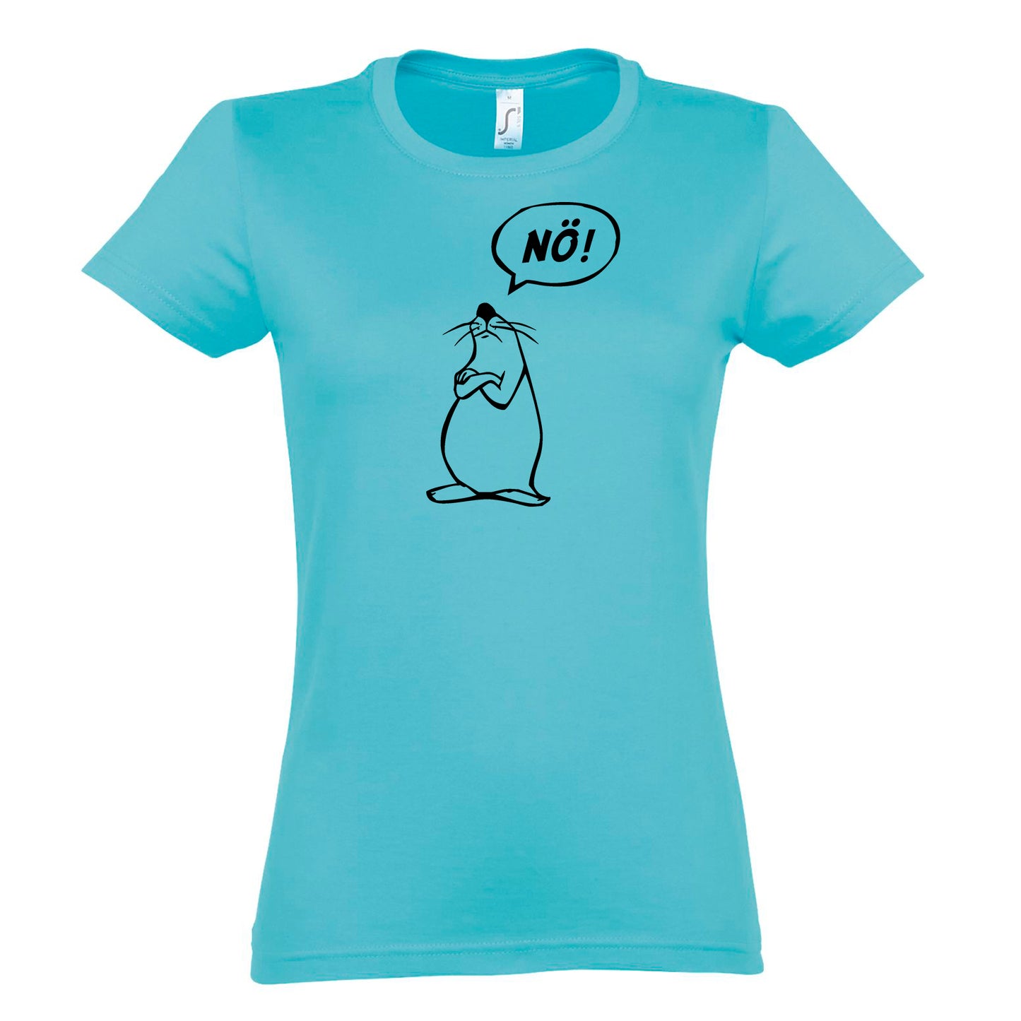 FairWear women's t-shirt 'Nö - comic figure' cotton