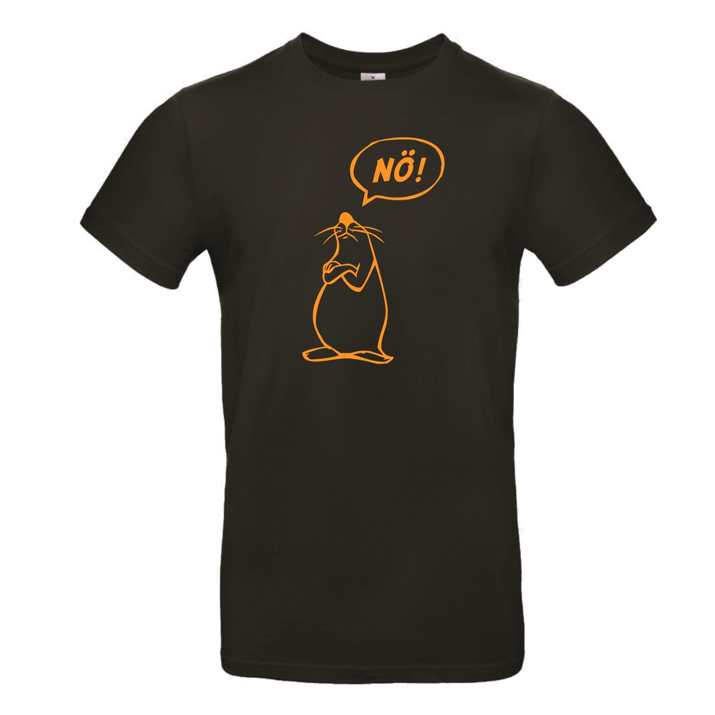 FairWear men's t-shirt 'Nö - comic figure' cotton