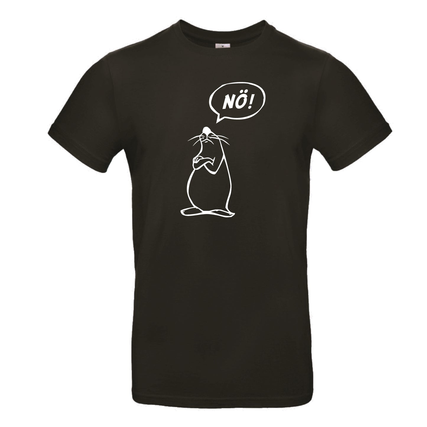 FairWear men's t-shirt 'Nö - comic figure' cotton