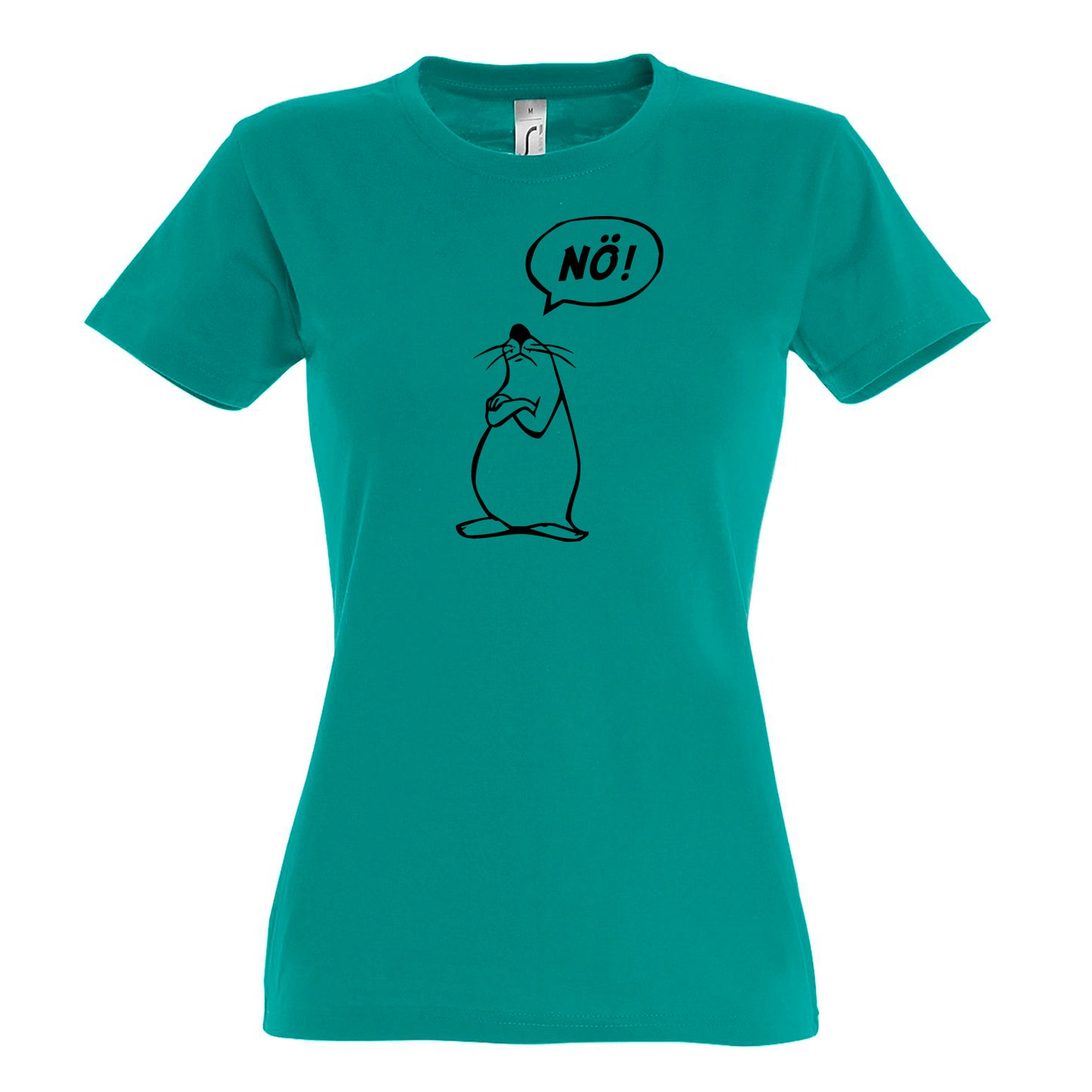 FairWear women's t-shirt 'Nö - comic figure' cotton