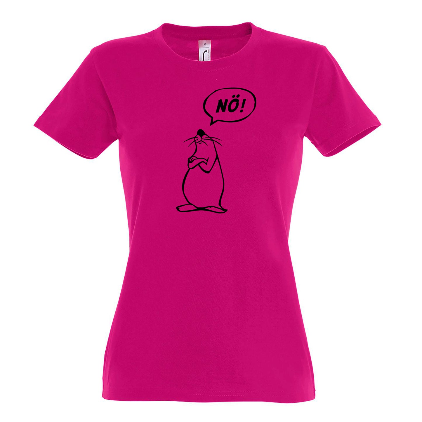 FairWear women's t-shirt 'Nö - comic figure' cotton