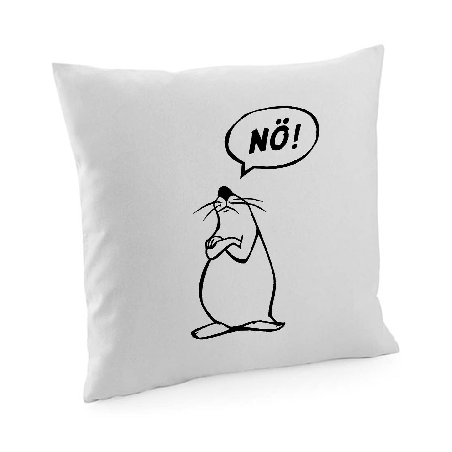 Kissenbezug / cushion cover / Motiv: Nö Comicfigur