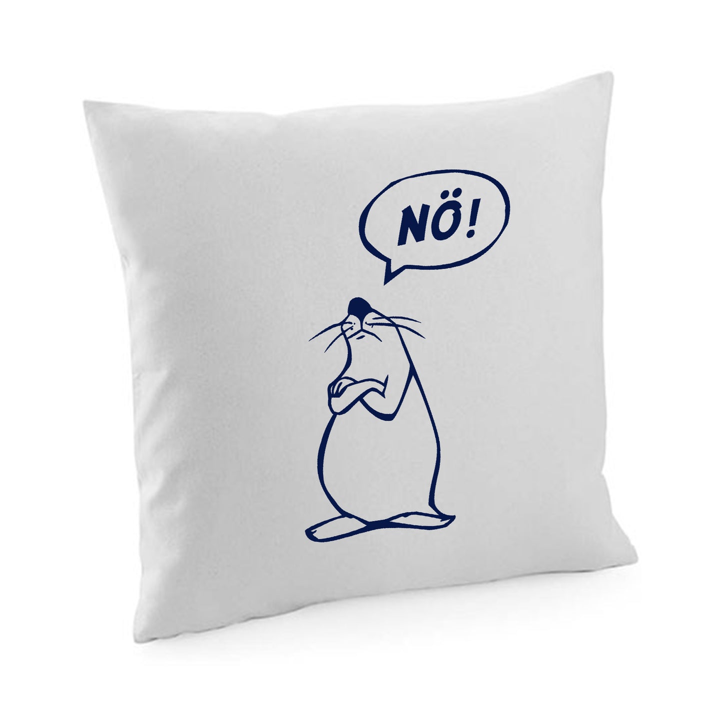 Kissenbezug / cushion cover / Motiv: Nö Comicfigur