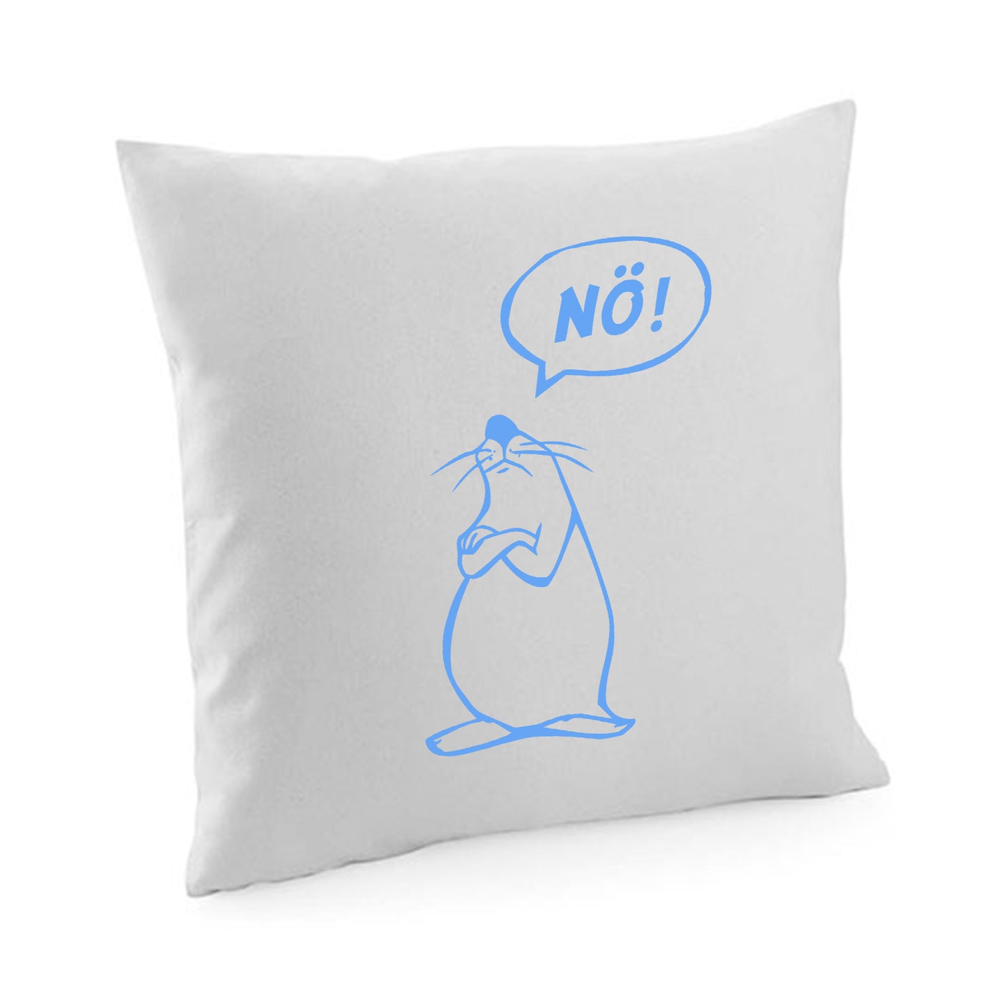 Kissenbezug / cushion cover / Motiv: Nö Comicfigur