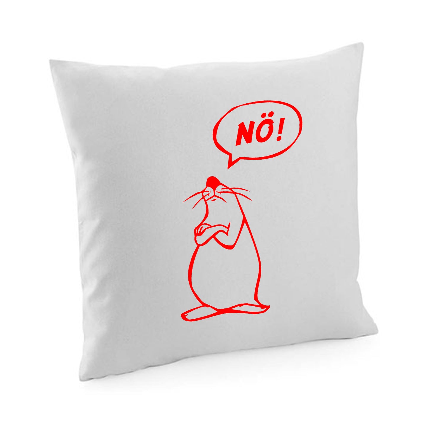 Kissenbezug / cushion cover / Motiv: Nö Comicfigur