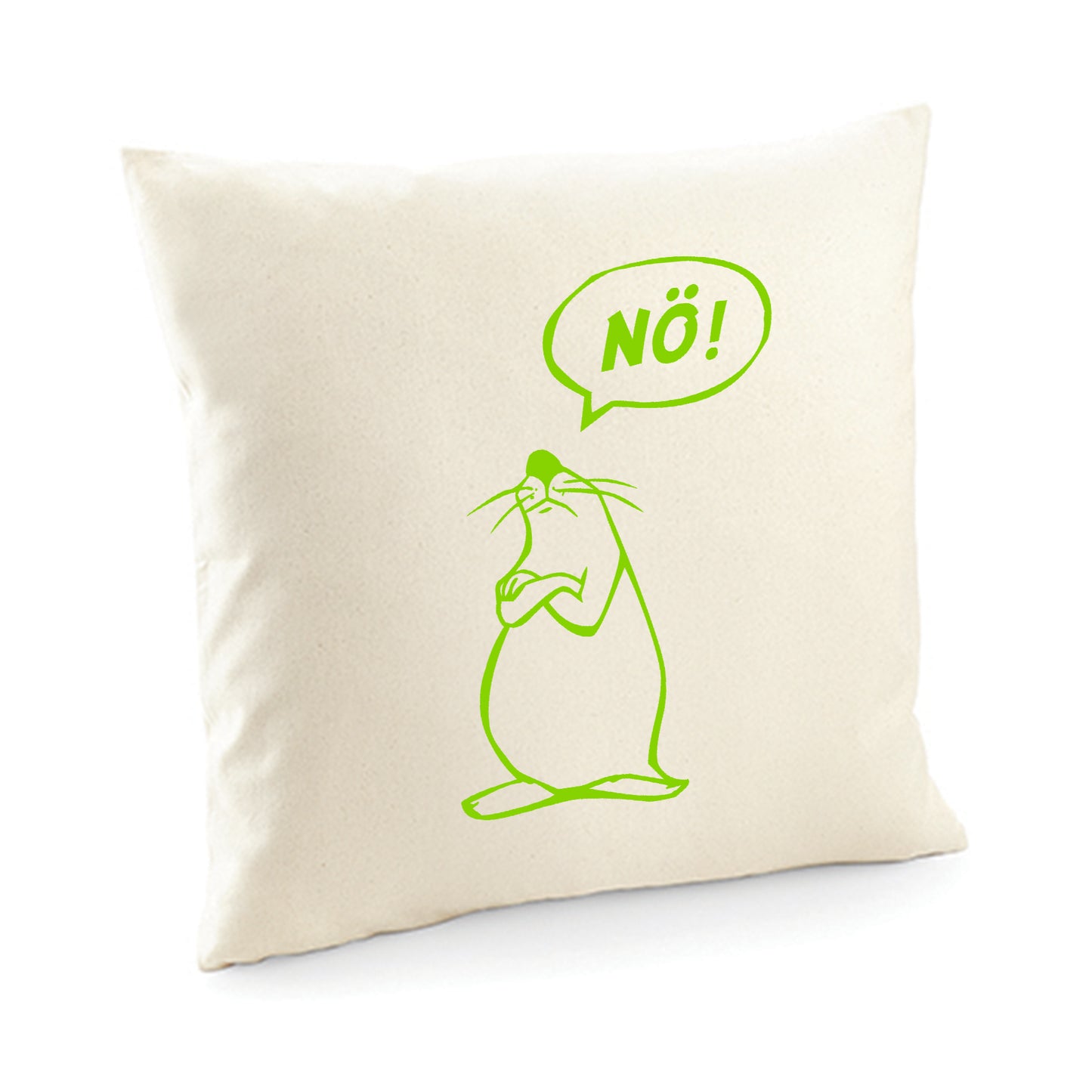Kissenbezug / cushion cover / Motiv: Nö Comicfigur