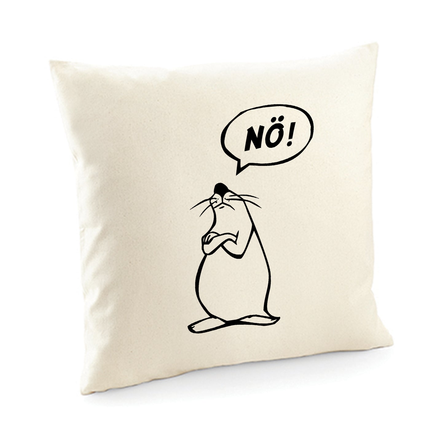 Kissenbezug / cushion cover / Motiv: Nö Comicfigur