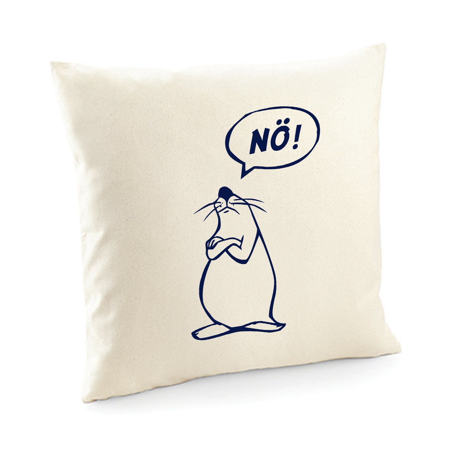 Kissenbezug / cushion cover / Motiv: Nö Comicfigur