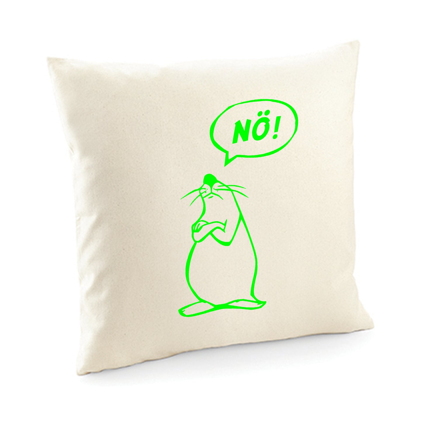 Kissenbezug / cushion cover / Motiv: Nö Comicfigur