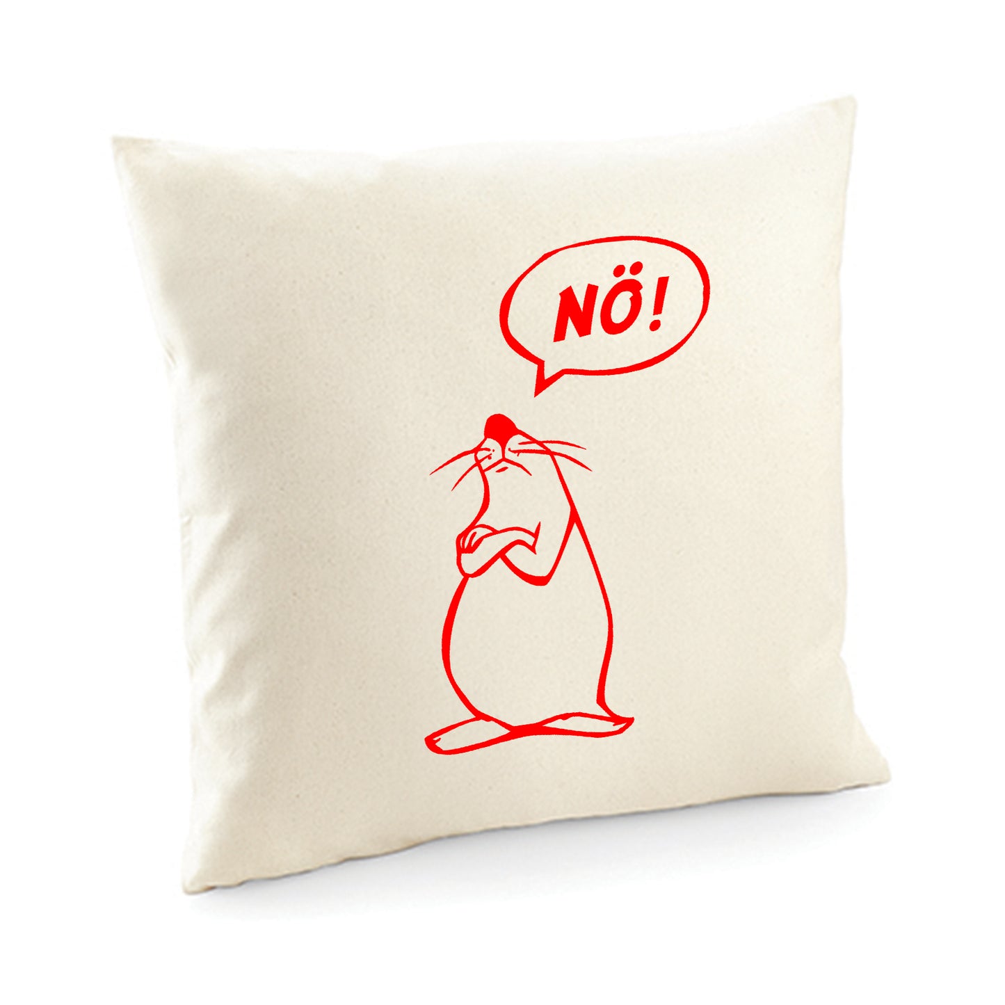 Kissenbezug / cushion cover / Motiv: Nö Comicfigur