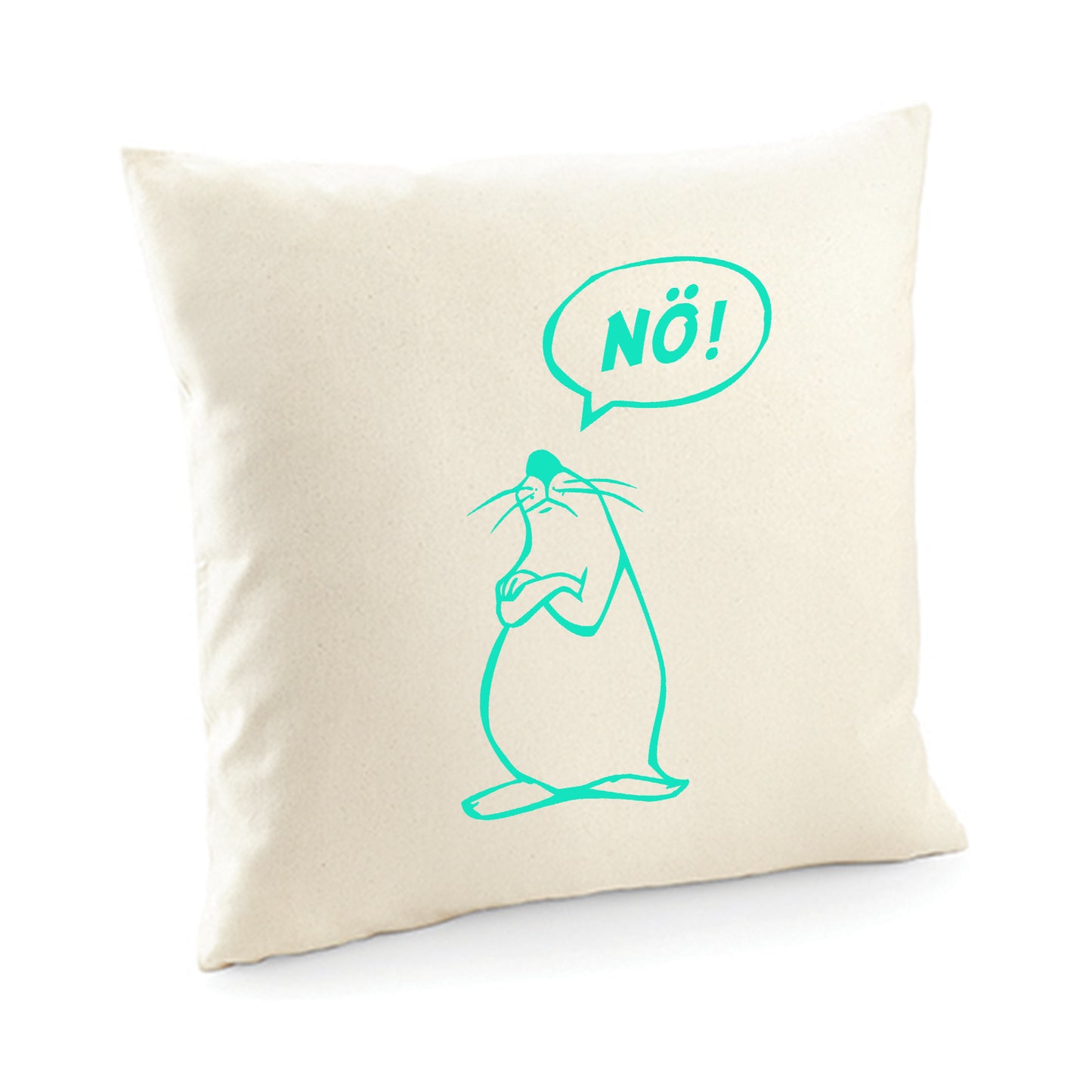 Kissenbezug / cushion cover / Motiv: Nö Comicfigur