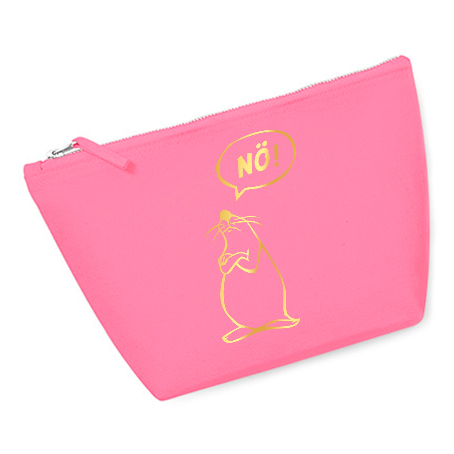 Cosmetic bag (M) 'Nö -Comic figure' cotton canvas
