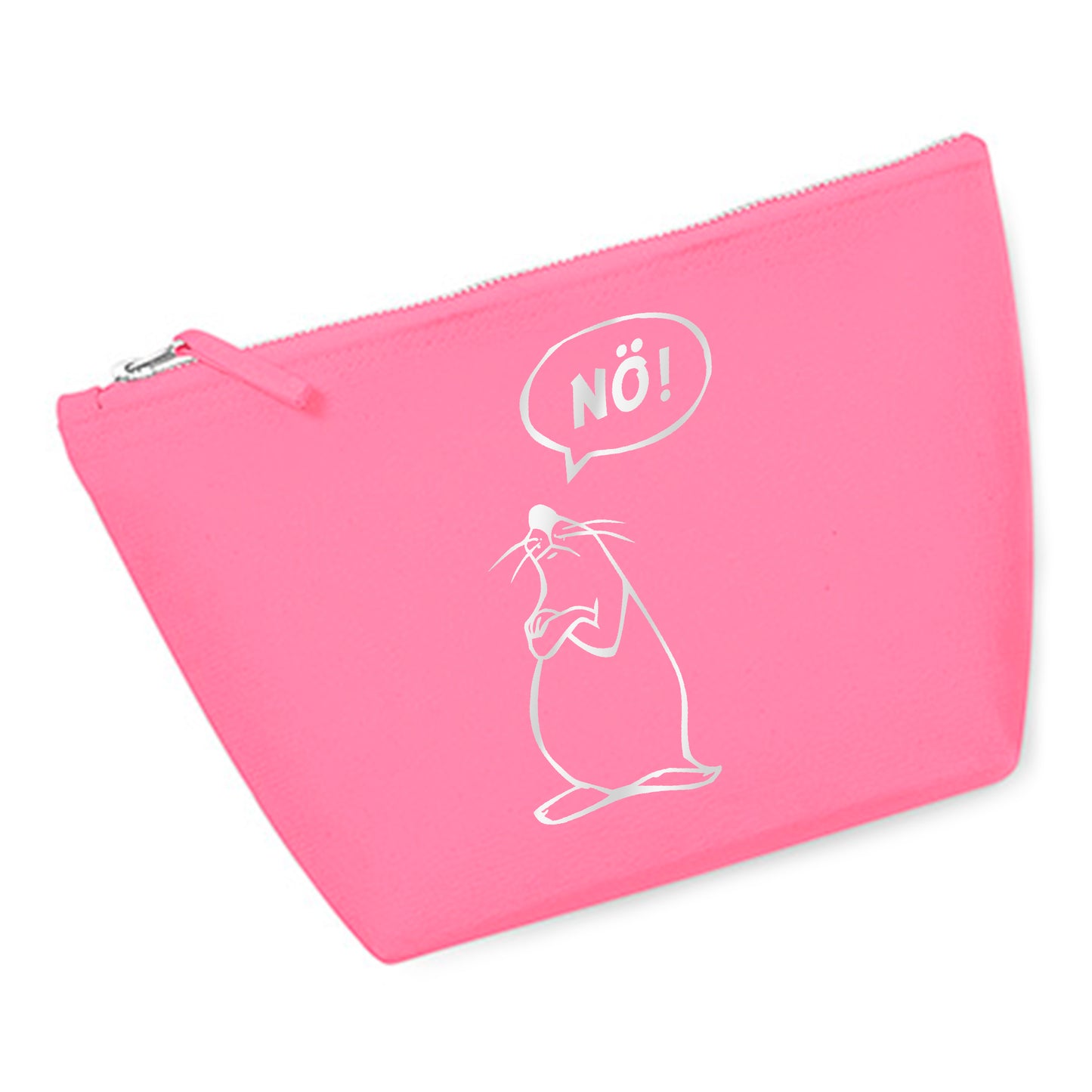 Cosmetic bag (M) 'Nö -Comic figure' cotton canvas