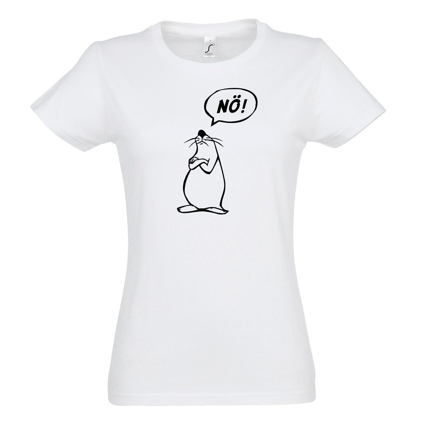 FairWear women's t-shirt 'Nö - comic figure' cotton