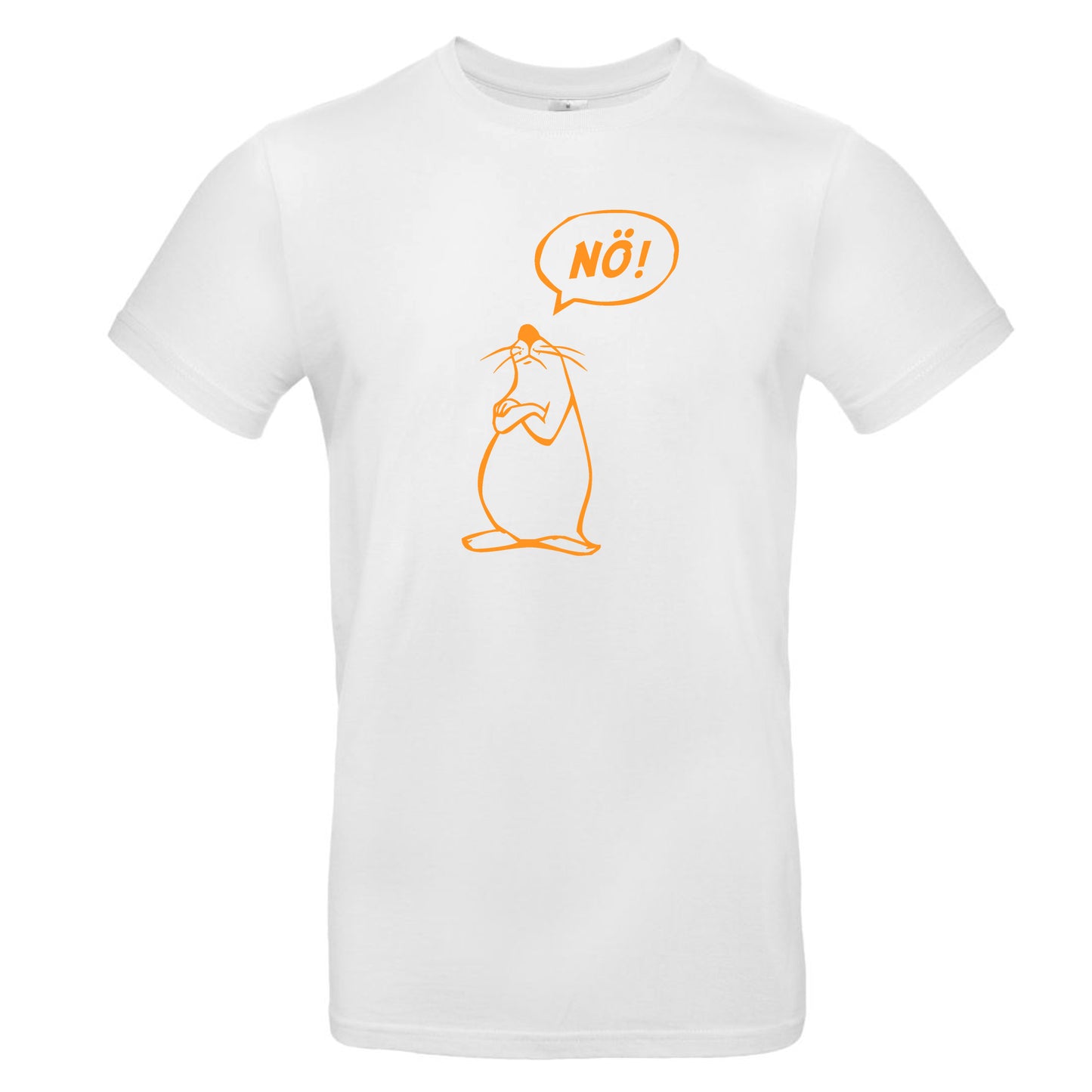 FairWear men's t-shirt 'Nö - comic figure' cotton