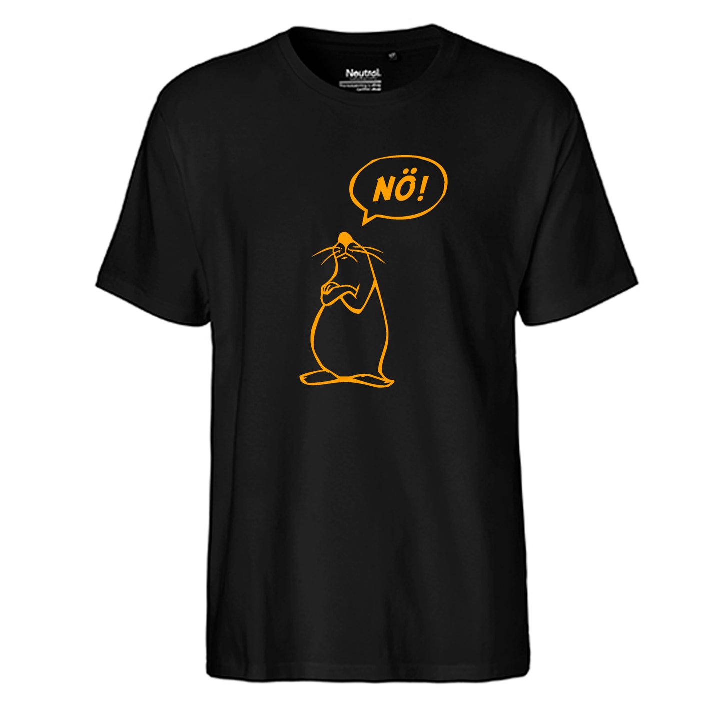 FairTrade Men's T-Shirt 'Nö - Comicfigur' organic cotton