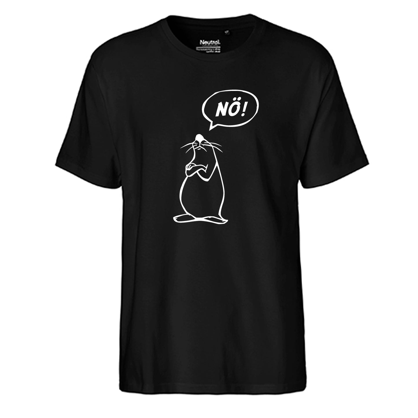 FairTrade Men's T-Shirt 'Nö - Comicfigur' organic cotton