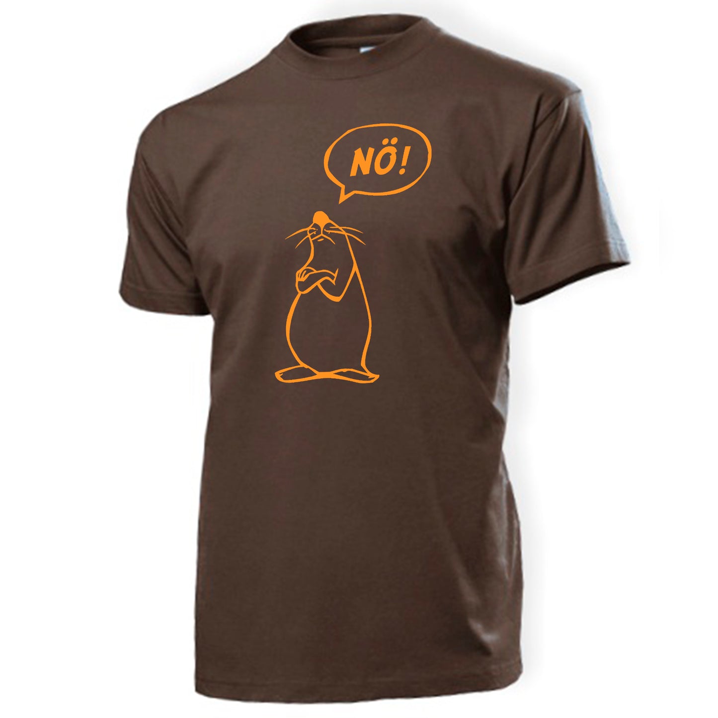 FairWear men's t-shirt 'Nö - comic figure' cotton